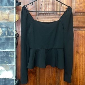 Black evening shirt